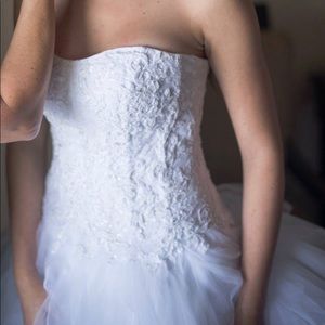 Oleg Cassini Wedding Dress - white - EXCELLENT